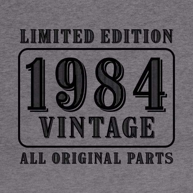 All original parts vintage 1984 limited edition birthday by colorsplash